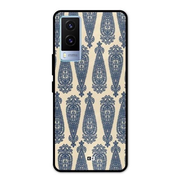 Kalamkari Design Metal Back Case for Vivo V21e 5G