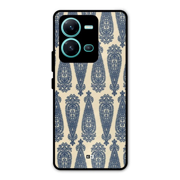 Kalamkari Design Metal Back Case for Vivo V25