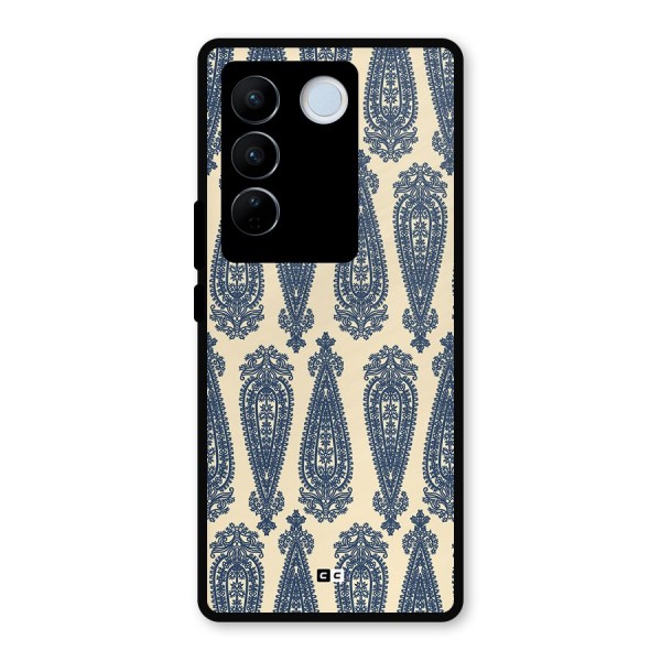 Kalamkari Design Metal Back Case for Vivo V27