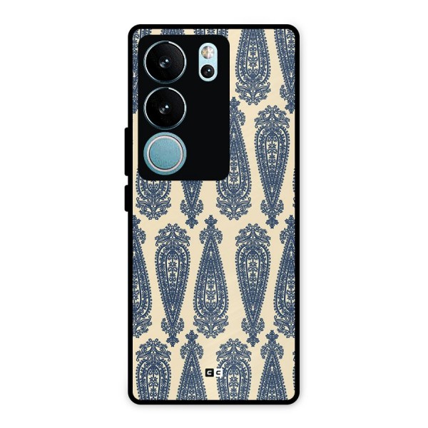 Kalamkari Design Metal Back Case for Vivo V29 Pro