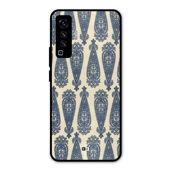 Kalamkari Design Metal Back Case for Vivo X50