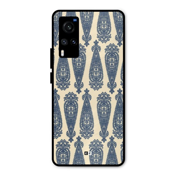 Kalamkari Design Metal Back Case for Vivo X60