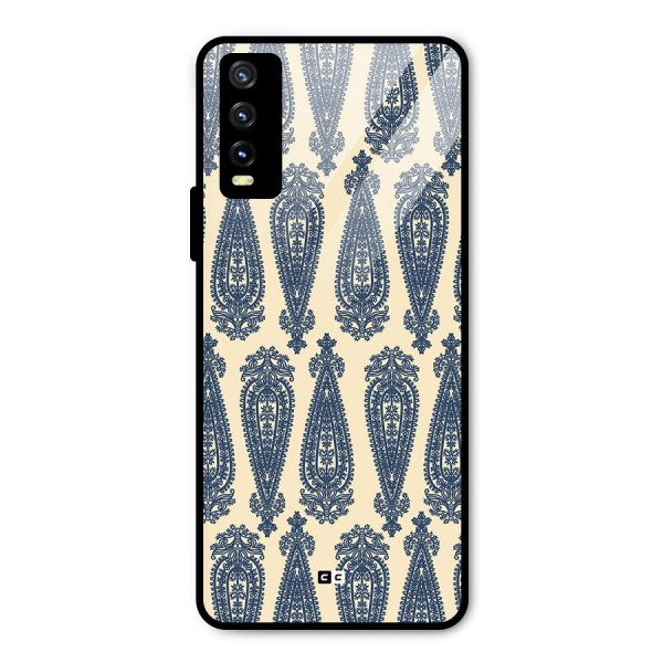 Kalamkari Design Metal Back Case for Vivo Y20 2021