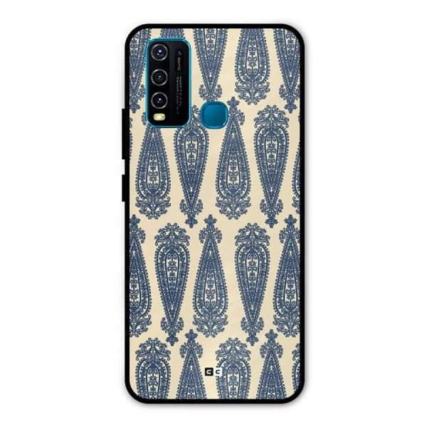 Kalamkari Design Metal Back Case for Vivo Y30