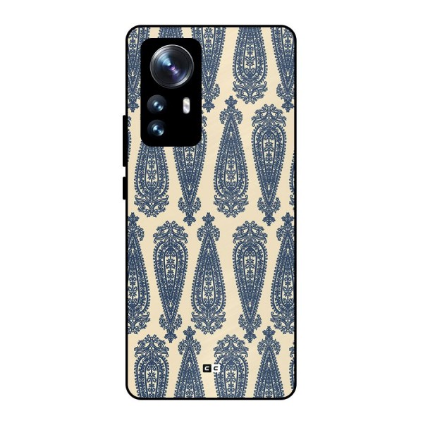 Kalamkari Design Metal Back Case for Xiaomi 12 Pro