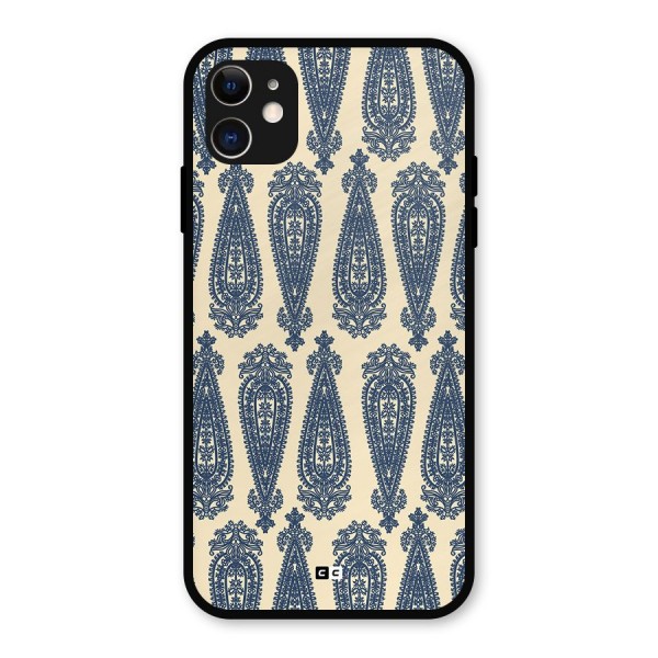 Kalamkari Design Metal Back Case for iPhone 11