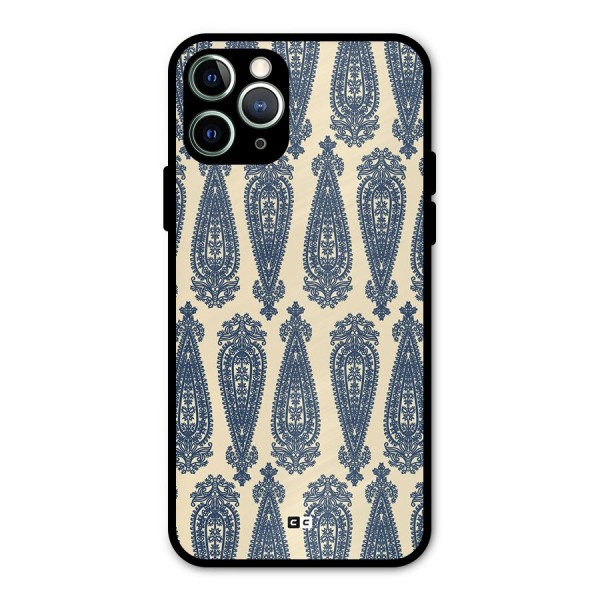 Kalamkari Design Metal Back Case for iPhone 11 Pro Max