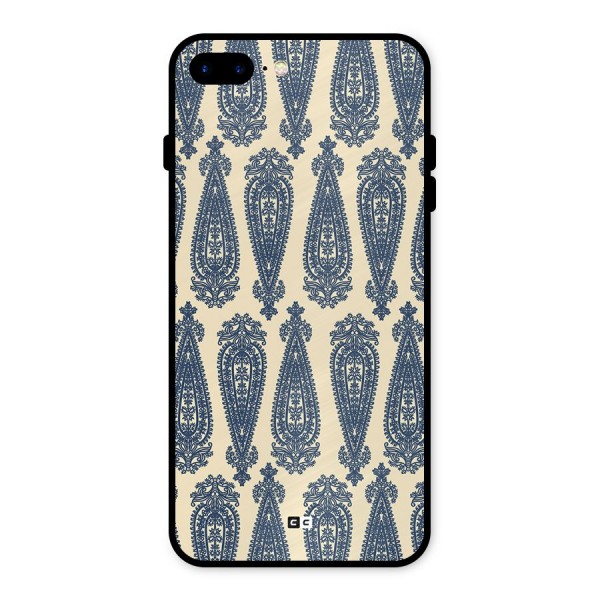 Kalamkari Design Metal Back Case for iPhone 8 Plus