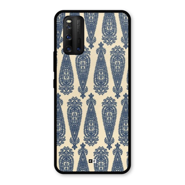 Kalamkari Design Metal Back Case for iQOO 3