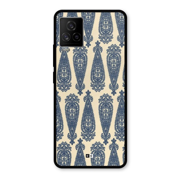 Kalamkari Design Metal Back Case for iQOO 7 Legend 5G