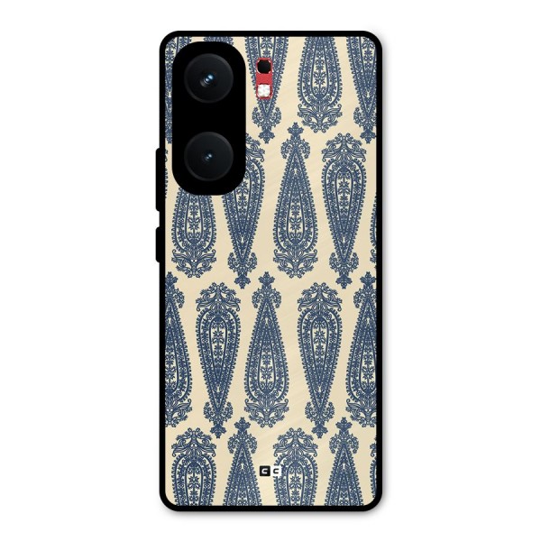 Kalamkari Design Metal Back Case for iQOO Neo 9 Pro