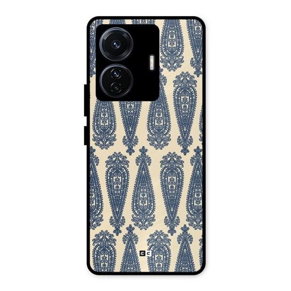 Kalamkari Design Metal Back Case for iQOO Z6