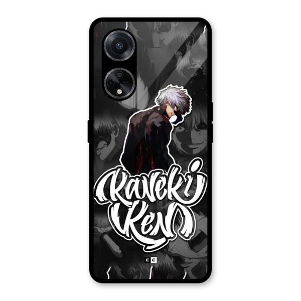 Kaneki Ken Manga Art Glass Back Case for Oppo F23