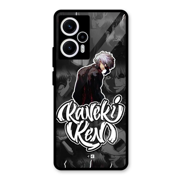 Kaneki Ken Manga Art Glass Back Case for Poco F5