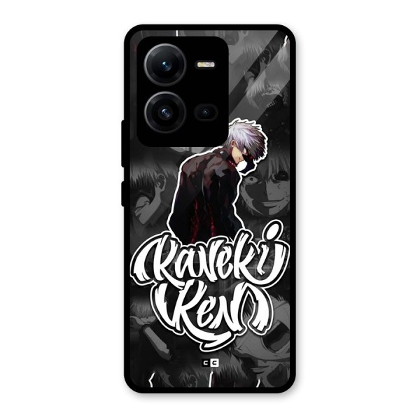 Kaneki Ken Manga Art Glass Back Case for Vivo V25