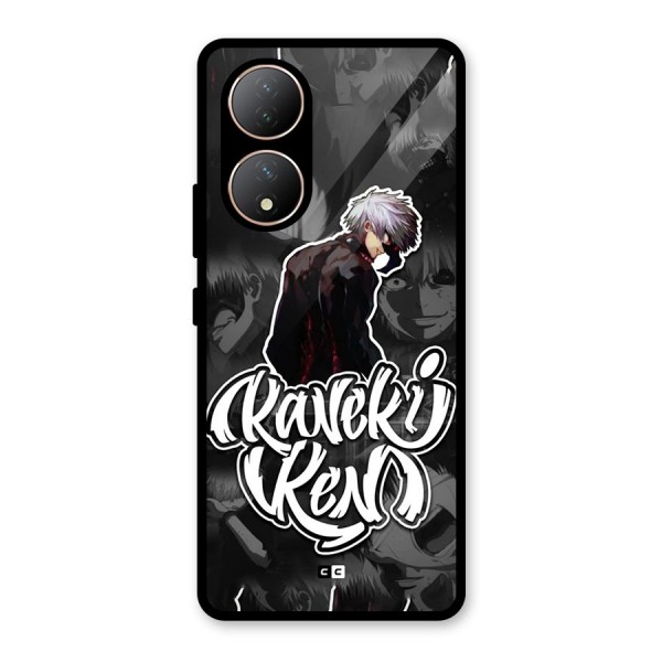 Kaneki Ken Manga Art Glass Back Case for Vivo Y100A