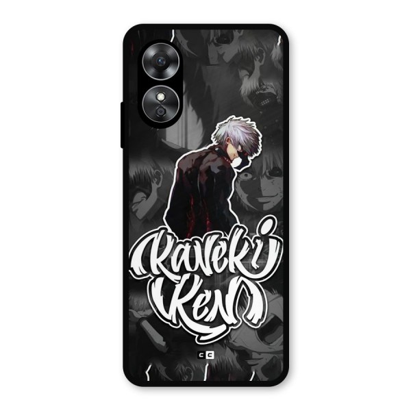 Kaneki Ken Manga Art Metal Back Case for Oppo A17