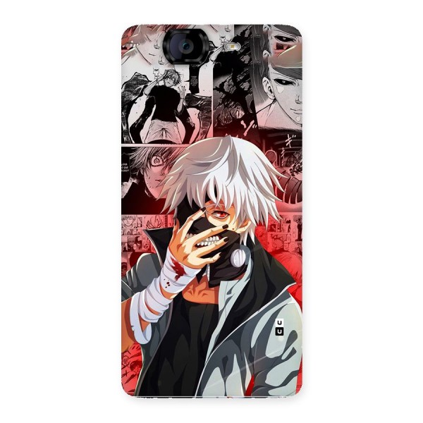 Kaneki Ken Manga Style Back Case for Canvas Knight A350