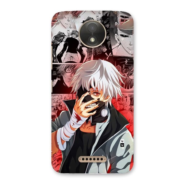 Kaneki Ken Manga Style Back Case for Moto C Plus