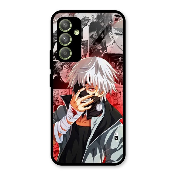 Kaneki Ken Manga Style Glass Back Case for Galaxy A54