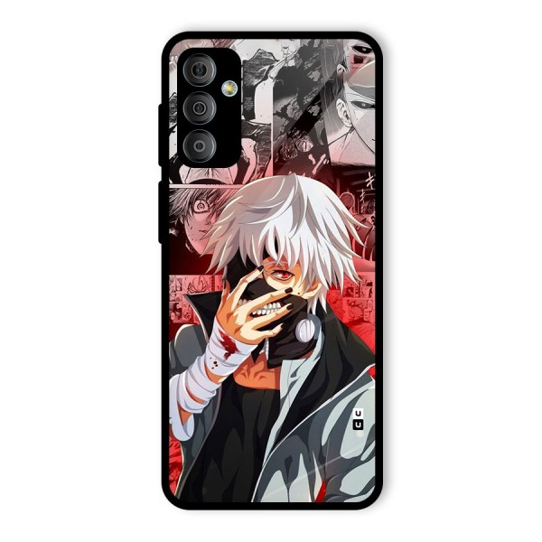 Kaneki Ken Manga Style Glass Back Case for Galaxy F23