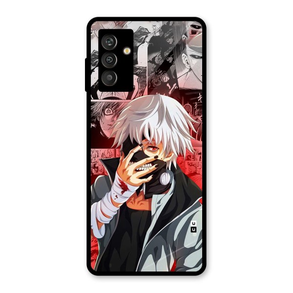 Kaneki Ken Manga Style Glass Back Case for Galaxy M13