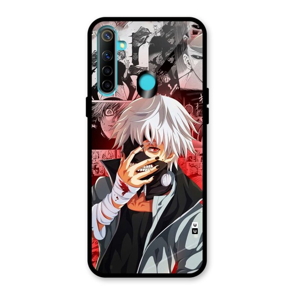 Kaneki Ken Manga Style Glass Back Case for Realme 5s