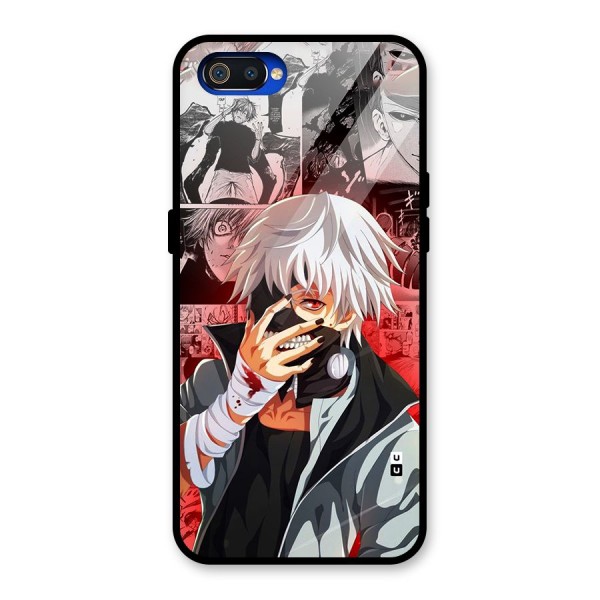 Kaneki Ken Manga Style Glass Back Case for Realme C2