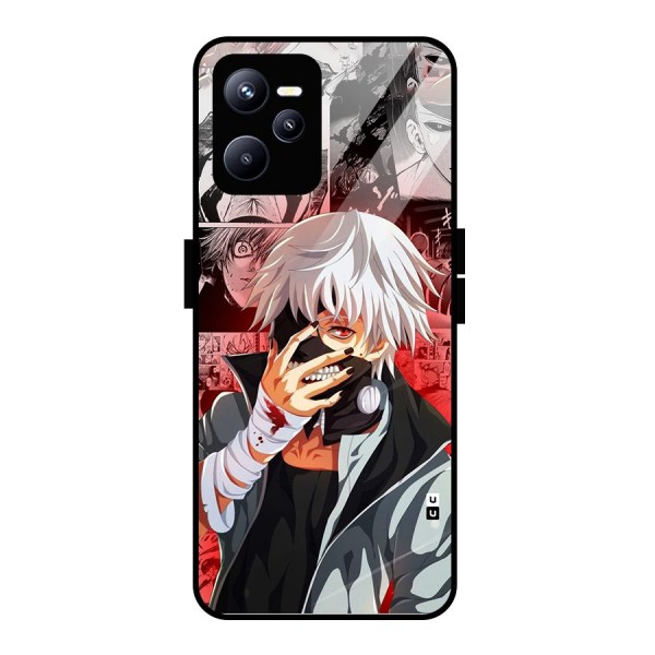 Kaneki Ken Manga Style Glass Back Case for Realme C35