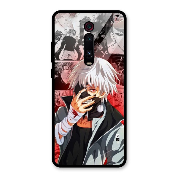 Kaneki Ken Manga Style Glass Back Case for Redmi K20