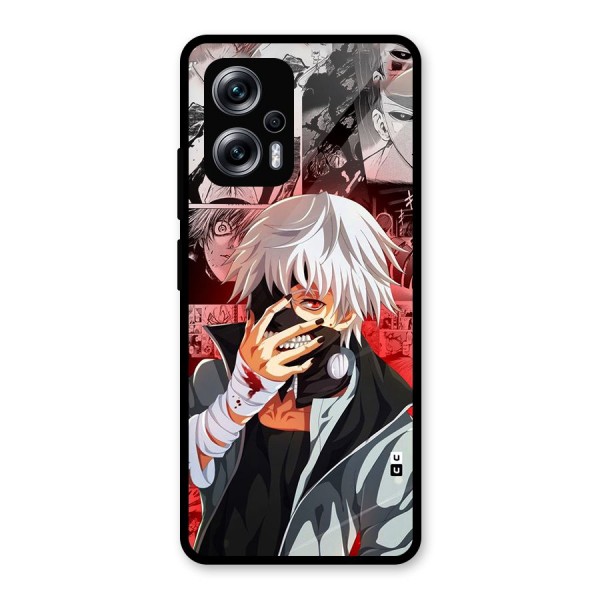 Kaneki Ken Manga Style Glass Back Case for Redmi K50i