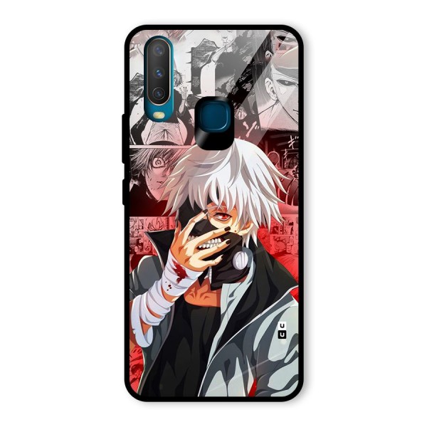 Kaneki Ken Manga Style Glass Back Case for Vivo Y15