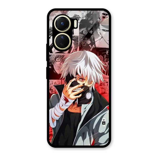 Kaneki Ken Manga Style Glass Back Case for Vivo Y16