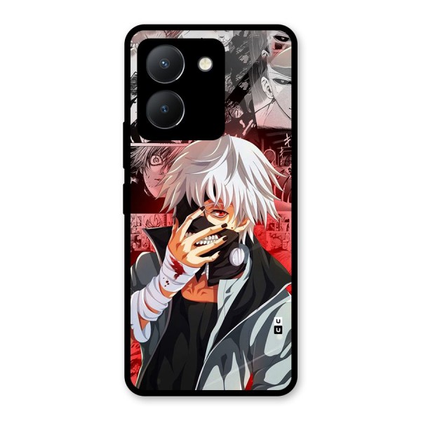 Kaneki Ken Manga Style Glass Back Case for Vivo Y36