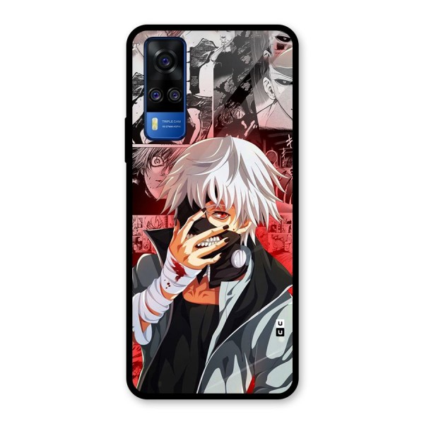 Kaneki Ken Manga Style Glass Back Case for Vivo Y51