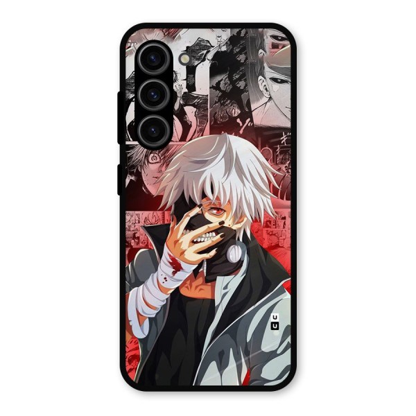 Kaneki Ken Manga Style Metal Back Case for Galaxy S23