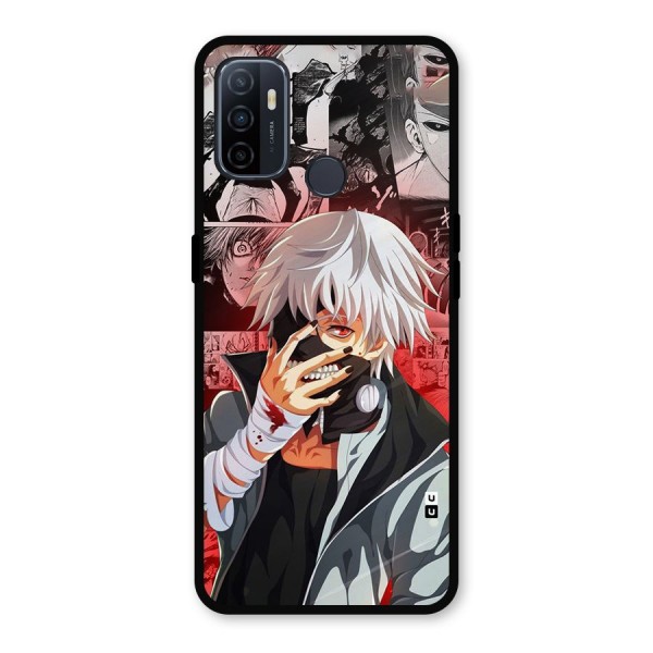 Kaneki Ken Manga Style Metal Back Case for Oppo A53