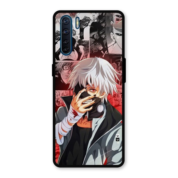 Kaneki Ken Manga Style Metal Back Case for Oppo F15