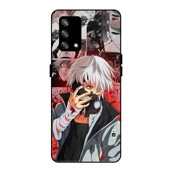 Kaneki Ken Manga Style Metal Back Case for Oppo F19s