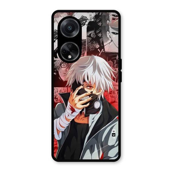 Kaneki Ken Manga Style Metal Back Case for Oppo F23