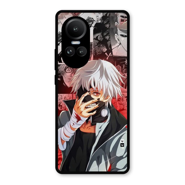 Kaneki Ken Manga Style Metal Back Case for Oppo Reno10