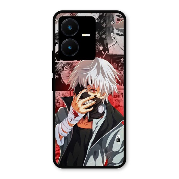 Kaneki Ken Manga Style Metal Back Case for Vivo Y22s