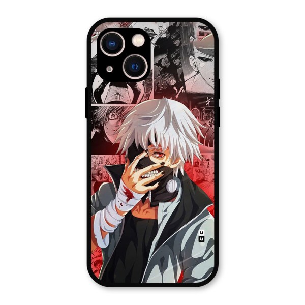 Kaneki Ken Manga Style Metal Back Case for iPhone 13