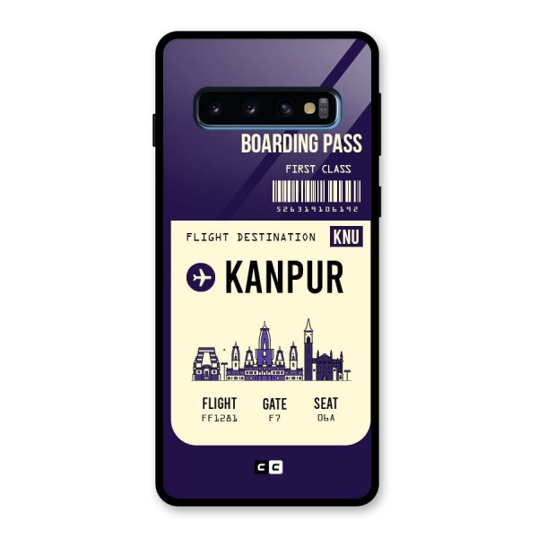 Kanpur Boarding Pass Glass Back Case for Galaxy S10