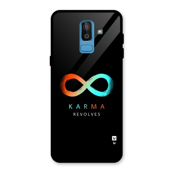 Karma Revolves Glass Back Case for Galaxy J8