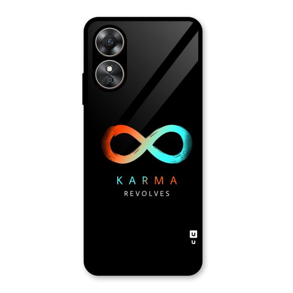 Karma Revolves Glass Back Case for Oppo A17