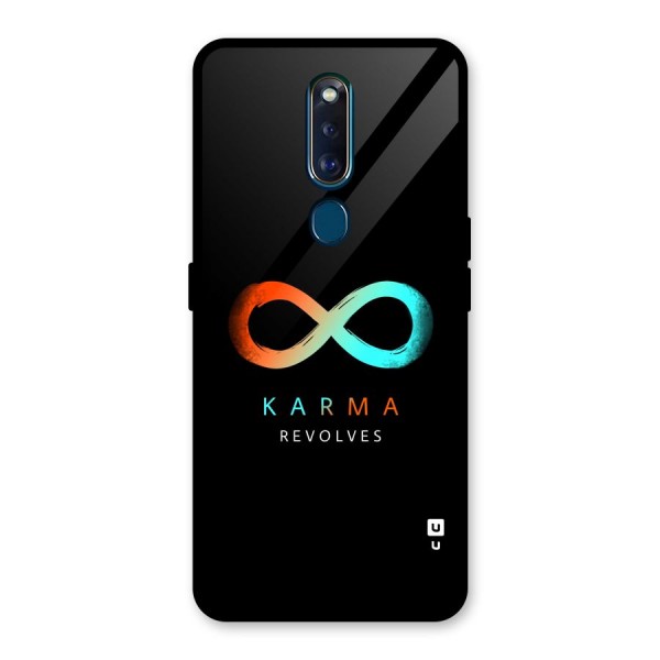 Karma Revolves Glass Back Case for Oppo F11 Pro