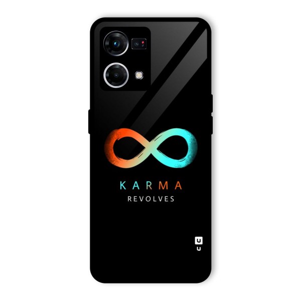 Karma Revolves Glass Back Case for Oppo F21 Pro 4G