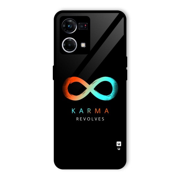 Karma Revolves Glass Back Case for Oppo F21s Pro 4G