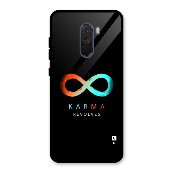 Karma Revolves Glass Back Case for Poco F1